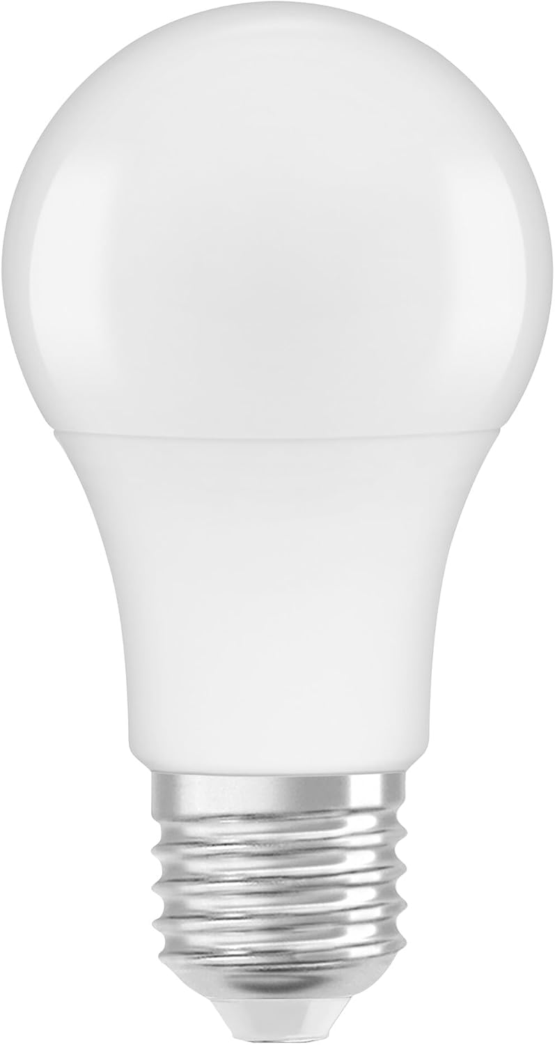 Osram 4 x LED Base Classic A Bulb, E27 Base, Non-Dimmable, Replaces 60 Watt, Matt, Warm White - 2700 Kelvin, Pack of 4 – Bild 3