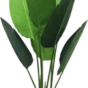 MichaelNoll Artificial Plant, Artificial Tree, Artificial Plant, Decorative Banana Plant in Black Pot, Large and Very Realistic, Green (80 cm)