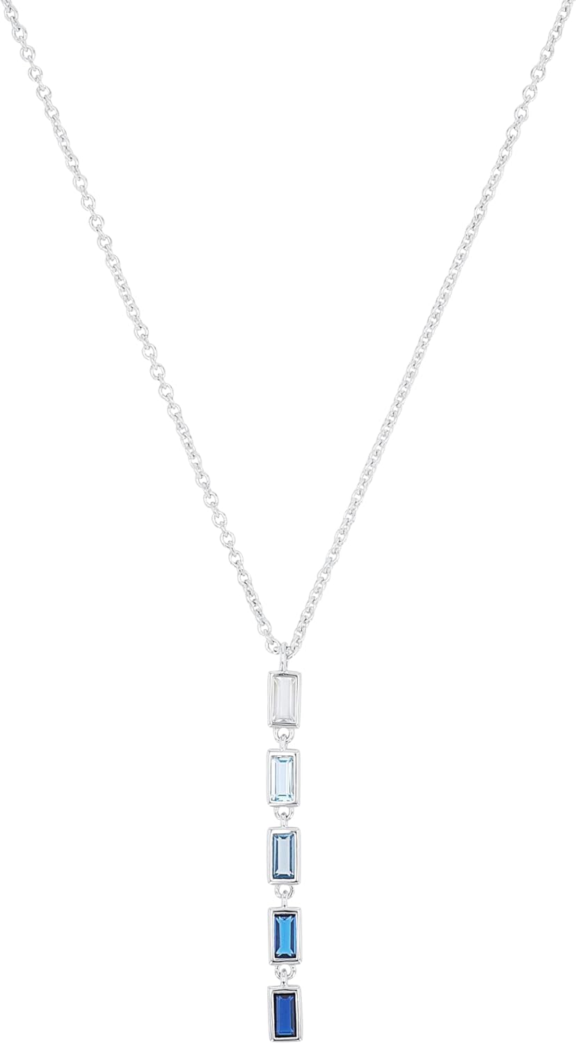 s.Oliver Kette mit Anhänger aus 925 Sterling Silber für Damen, Halsschmuck, mit Zirkonia synth., Kommt in Schmuck Geschenk Box