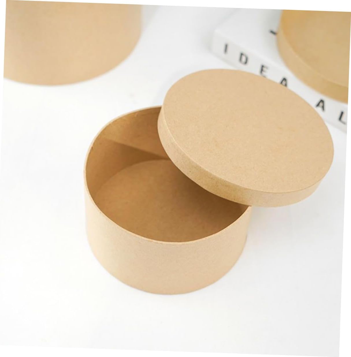 Runde Kraftpapierbox für Gebäck, Weihnachten Mottoparty, Leicht – Bild 5