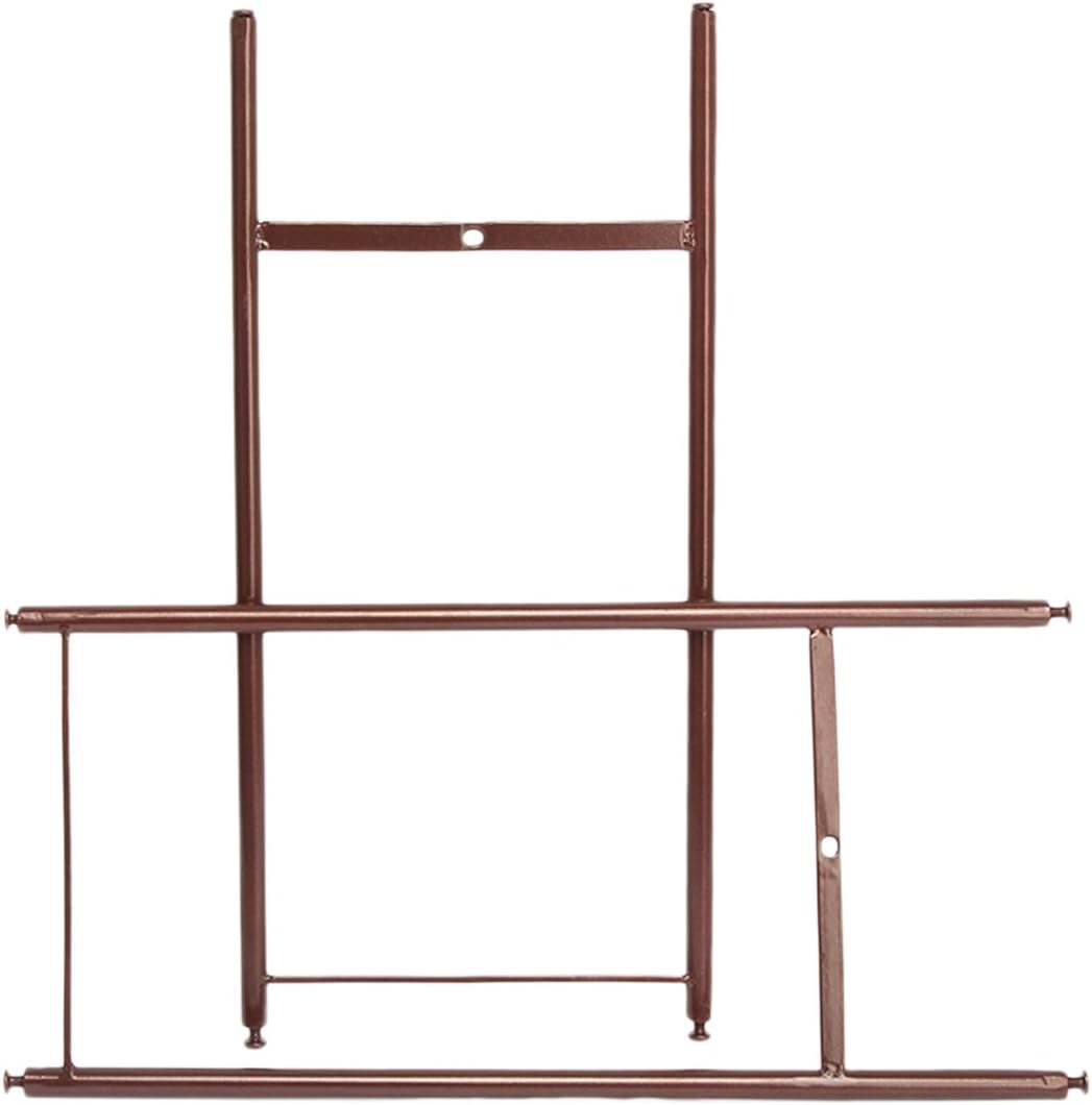 FullBerg 2-Tier Metal Flower Shelf for Plants and Hanging Basket, Four Wheel Drive Flower Stand for Indoor Balcony, Living Room, Plant Stairs, Flower Stairs, Garden Shelf, Outdoor Decoration, Antique Bronze – Bild 4