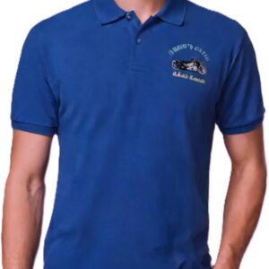 Men’s Cotton Polo Shirt – Limited Edition with Embroidery (Polo Player, Vintage Custombike, Mallorca Bike Marathon) – Short Sleeve Polo Shirt – Regular Fit – Summer Polo for Men