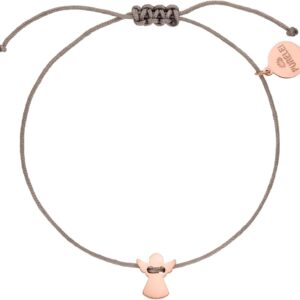 Purelei Angel Bracelet – Adjustable Fabric Bracelet with Symbolic Pendant Waterproof 16-20cm Available in Gold, Silver or Rose Gold