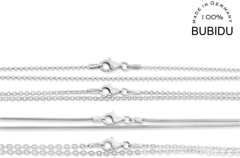 Women's 925 Silver Chain 38 cm 42 cm 45 cm 50 cm 60 cm 70 cm Chain without Pendant Sterling Silver Ball Chain Pea Chain Anchor Chain Snake Chain Single Silver Chains – Bild 2