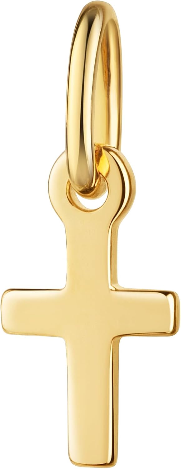Christening Cross 333 Gold Cross Pendant Gold Cross for Women and Children Necklace Pendant 8 Carat Yellow Gold with Chain or without Chain – Bild 2