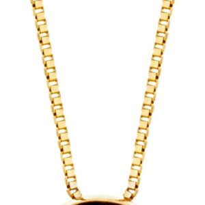 OROVI Women’s 18ct White Gold / Yellow Gold Necklace with Natural Solitaire Diamond Pendant (0.05 Ct) in Bezel Setting – Luxury Gemstone Necklace Women – Allergen-free & Handmade (42 cm)