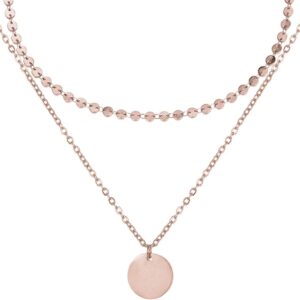 BONNYBIRD® BonnyBoho Women's Waterproof Stainless Steel Boho Necklace in Silver, Gold & Rose Gold, 100% Waterproof & Skin-friendly