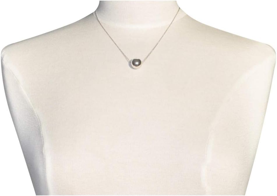 LES POULETTES BIJOUX - Sterling Silver 925 Necklace Large Ball 14 mm – Bild 2