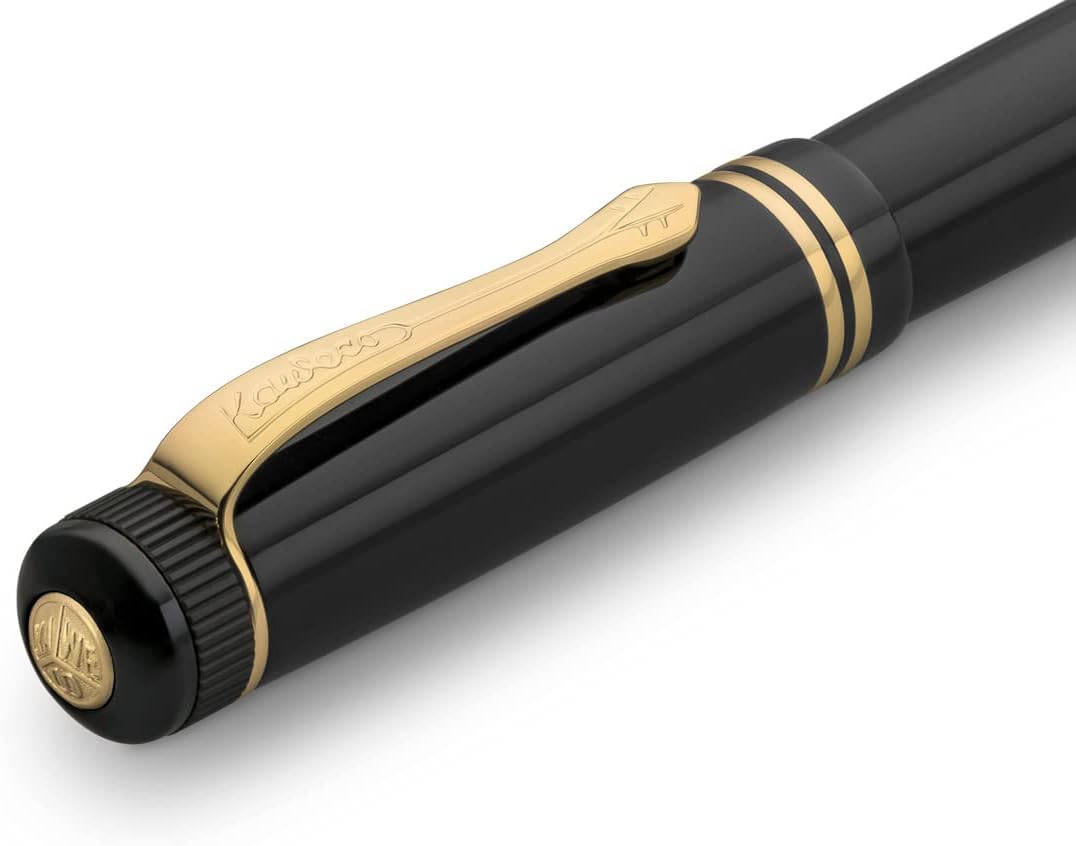 Kaweco DIA2 Gold Fountain Pen, Exclusive Acrylic Fountain Pen for Ink Cartridges Including Elegant Gift Metal Box, Luxury Nostalgic Fountain Pen 16 cm, Nib Width: M (Medium) – Bild 4