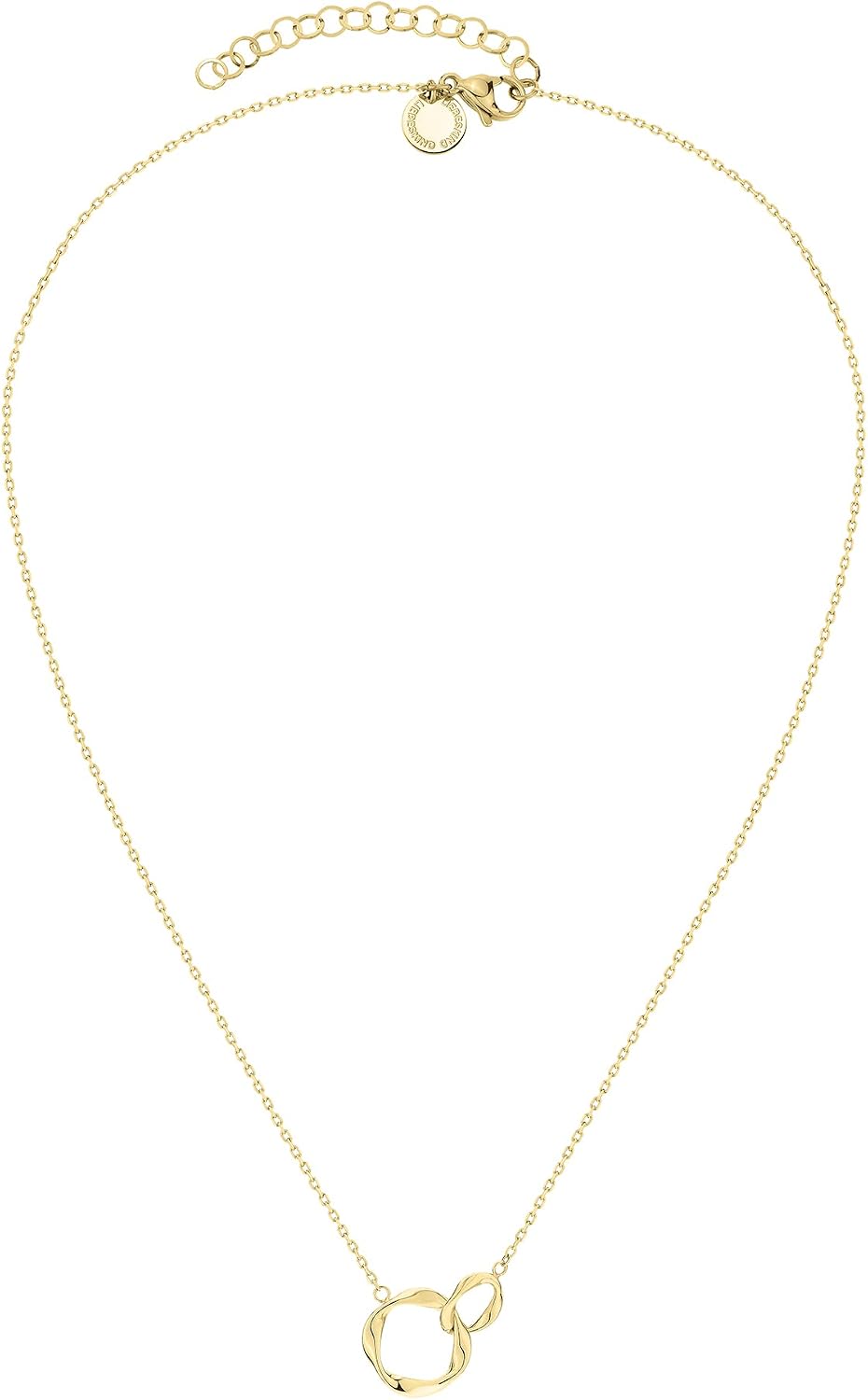 LIEBESKIND BERLIN Damen Infinity Schmuck – Elegante Ketten und Armbänder mit organisch geformten Infinity-Anhängern aus Edelstahl – Größenverstellbar in verschiedenen Farben - 2 verschlungene Ringe – Bild 2