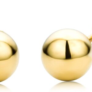 Miore Women's Yellow Gold 18 Carat / 750 Gold Ball Stud Earrings