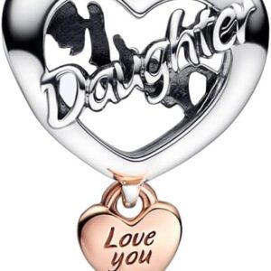Pandora Moments Charm 782327C00 I Love You Daughter