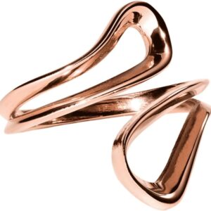 Purelei Journey Ring – Open Size Adjustable Design Ring – Stainless Steel 14K/18K Gold Plated – Modern Statement Piece – Sizes S/M & M/L – Waterproof