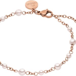 Purelei Adore Pearl Bracelet, Stainless Steel Bracelet with Shell Pearls, Elegant, Timeless Look, Perfect for Combining with the Adore Charm Chain