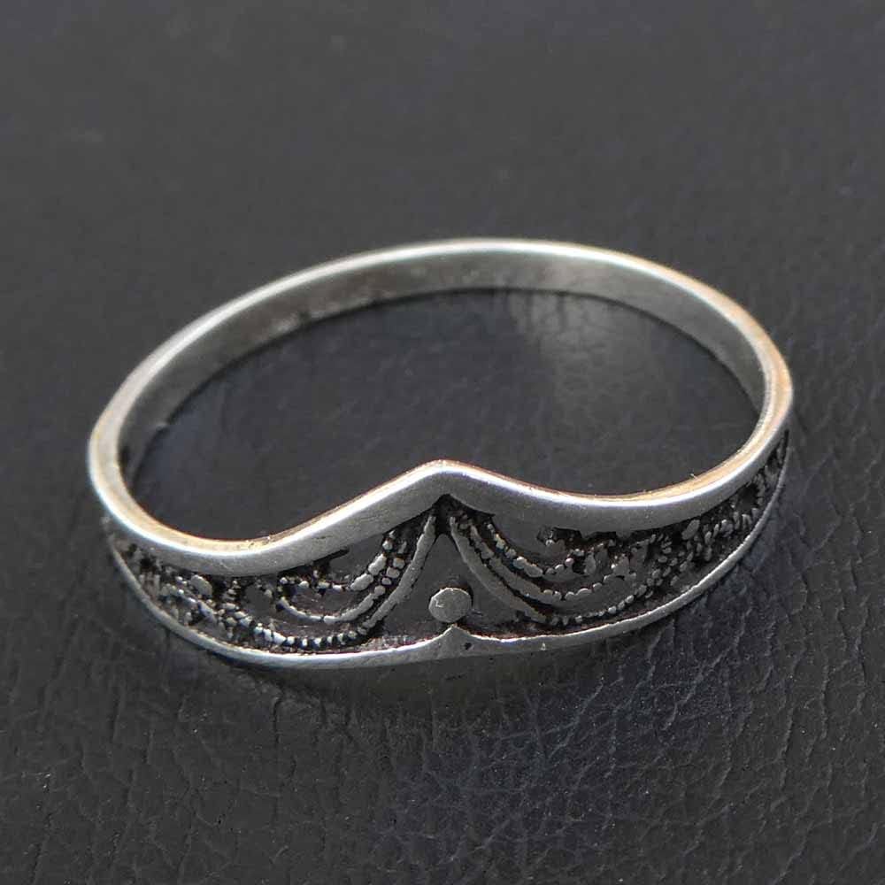 Elegant Ring 925 Silver Delicate Women's Children's Ring Fine Jewellery Elf Design Silver Jewellery Filigree Beautiful Silver Ring Timeless – Bild 4