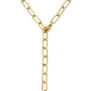 ICRUSH Consistent Necklace Women's Charm Y Chain Link Chain 18 K