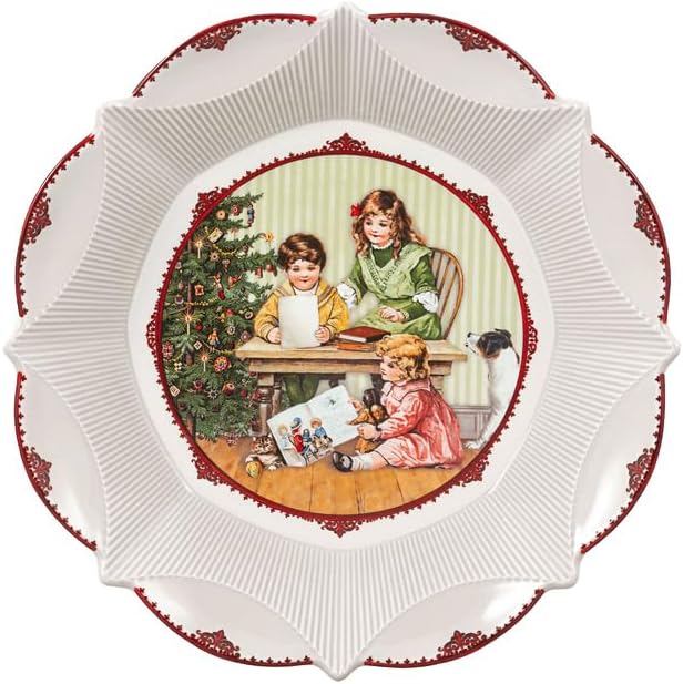Villeroy & Boch 14-8332-3632 Pastry Plate Porcelain, White / Multi-Coloured