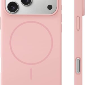 TOCOL Magnetic Silikon Hülle für iPhone 18 Pro/iPhone 17 Pro, Rosa