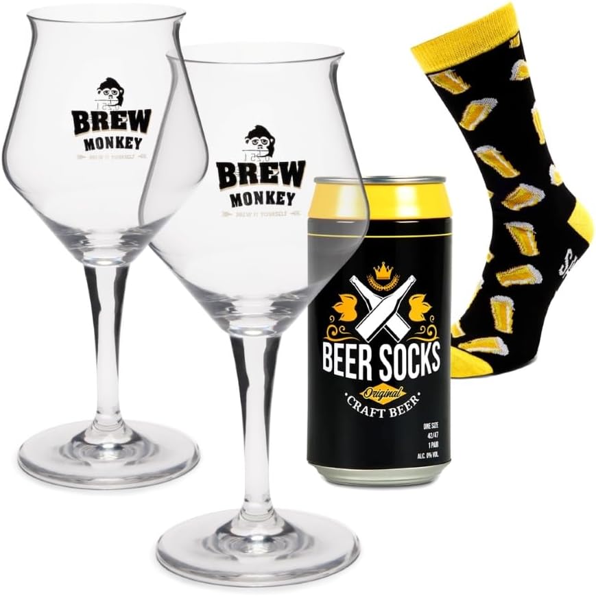 Brew Monkey Beer Brewing Set Light Blonde - Platinum Beer Brewing Set for 5 Litres of Beer, 6.4% Vol., Brew Beer Yourself, Gift for Men, Birthday Gift, Gift for Dad – Bild 9