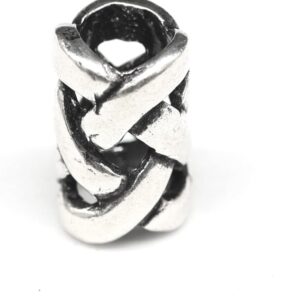 Beard Pearl 925 Silver Celtic Beard Jewellery Celtic Knot Braided Viking Hair Jewellery Pearl Men Women Hair Pearl Sterling Silver Jewellery
