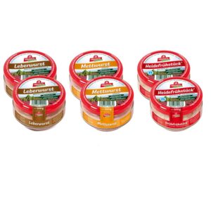 6x Müller's Original Tasting Set 1: 2 x Heath Breakfast + 2 x Mead Sausage + 2 x Liver Sausage