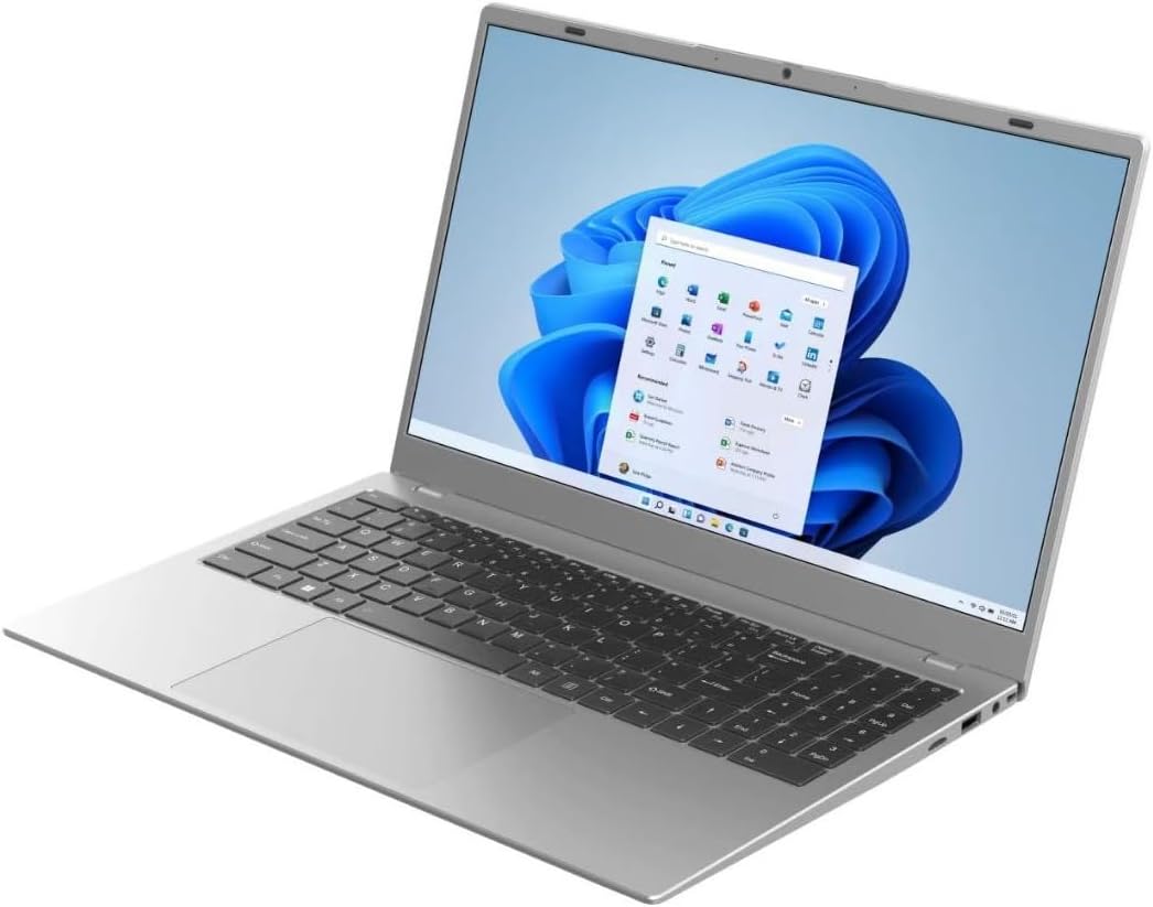 Laptop 15.6 Inch Full HD with MS Office 2024 Pro - Celeron Quad N5095 4 x 2.90 GHz, 16GB DDR4, 512GB SSD, UHD VGA, HDMI, Webcam, Bluetooth, USB 3, WiFi, Windows 11 Prof 64 Notebook - #8303