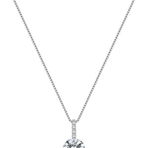 SLUYNZ 925 Sterling Silver Cubic Zirconia Necklace Chains for Women Sparkling CZ Pendant Necklace