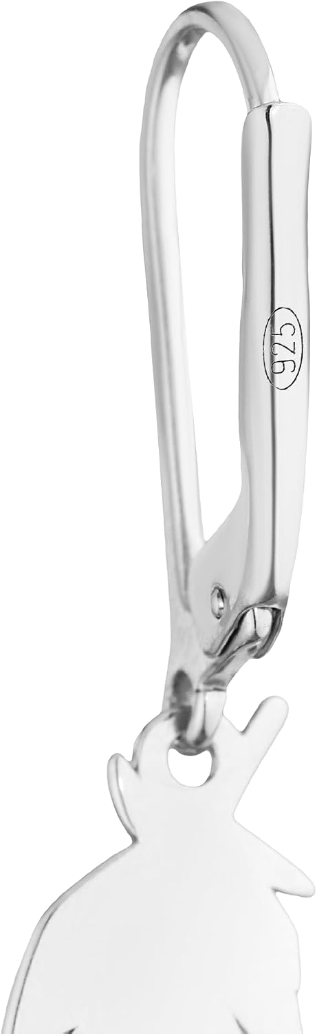 Women's Earrings 925 Silver Rhodium-Plated with Gift Box – Bild 4