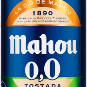 Alcohol-free Dark Beer 0.0% Gluten Free in Tin 33cl BIS006 Pack of 4