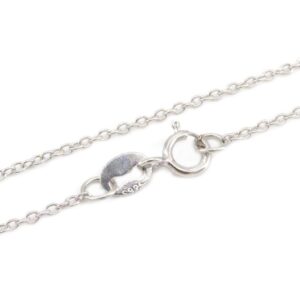 NaturSchatulle Fine Silver Chain 925 Sterling Silver Necklace without Pendant Women’s 40-80 cm I 1.2 mm Anchor Chain Ring Clasp Length Curb Chain