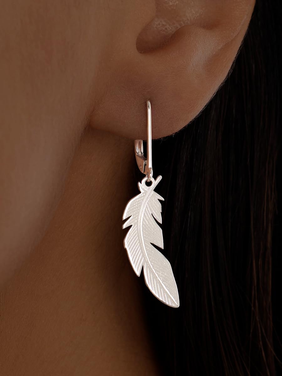 Women's Earrings 925 Silver Rhodium-Plated with Gift Box – Bild 5