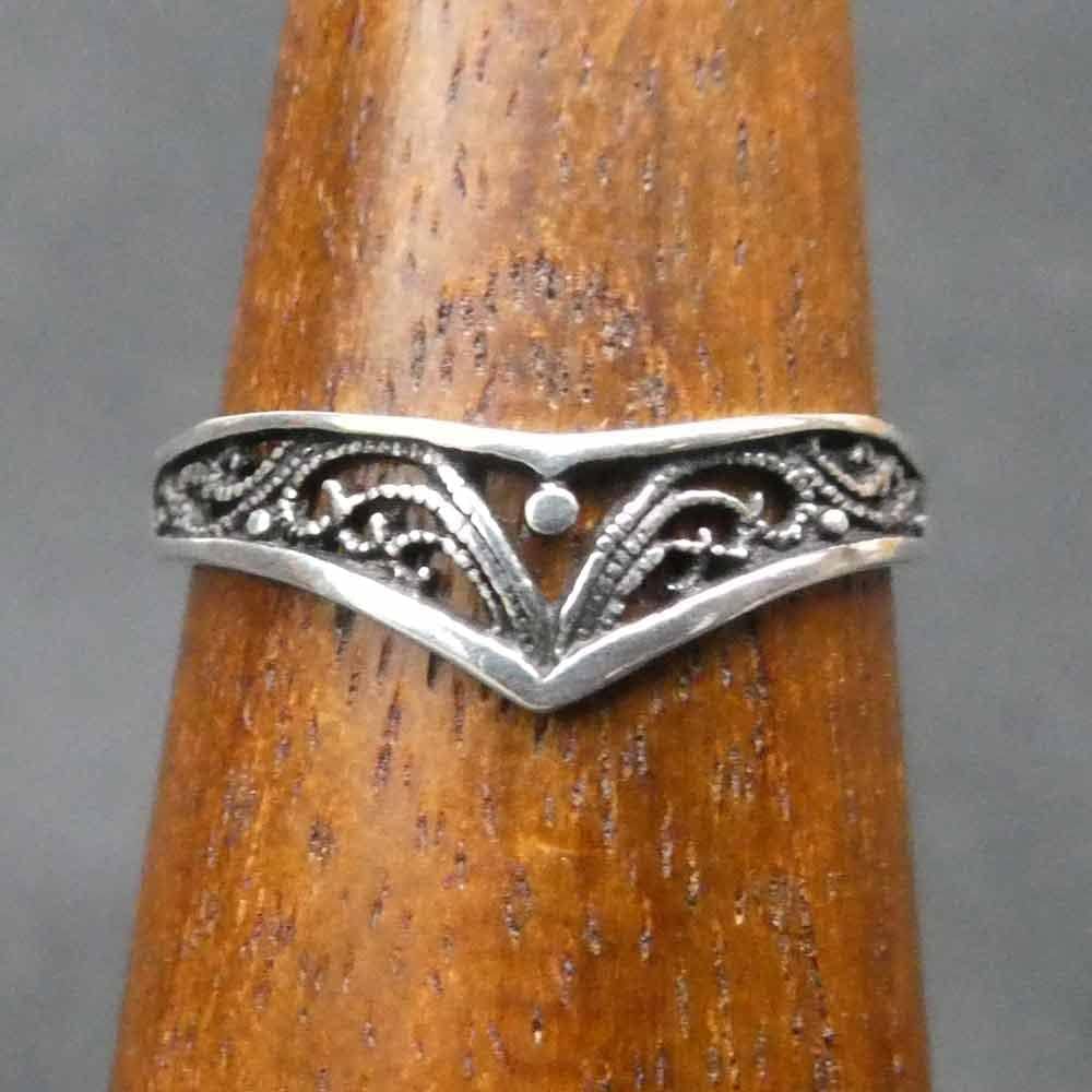Elegant Ring 925 Silver Delicate Women's Children's Ring Fine Jewellery Elf Design Silver Jewellery Filigree Beautiful Silver Ring Timeless – Bild 5