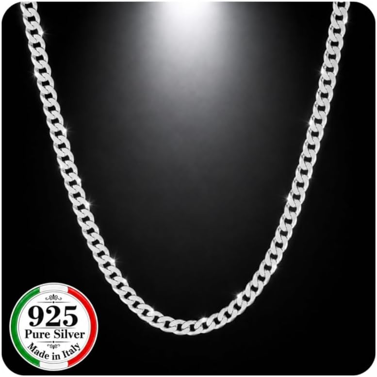 QUADRI - Kette Herren Silber | Silberkette 925 Silber - Halskette Herren