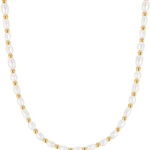 ICRUSH Delicate Necklace Fine Pearl Necklace with Freshwater Pearls Choker