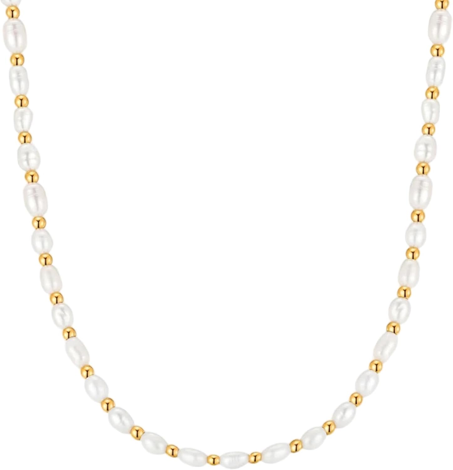ICRUSH Delicate Necklace Fine Pearl Necklace with Freshwater Pearls Choker