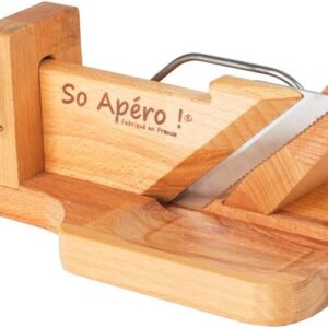 Guillotine à saucisson socle en hêtre lame inox