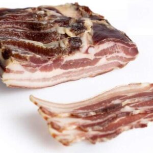 High quality smoked bacon pieces of 2.5 kg. approx