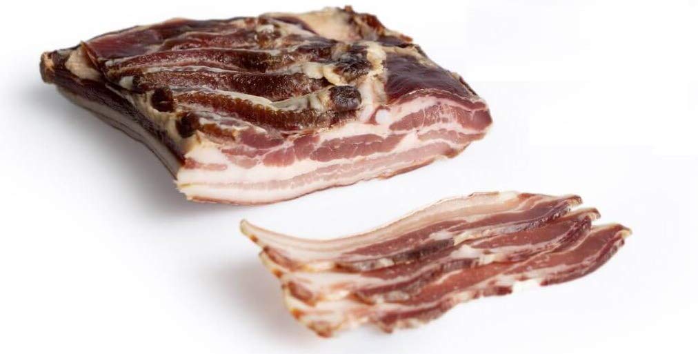 High quality smoked bacon pieces of 2.5 kg. approx