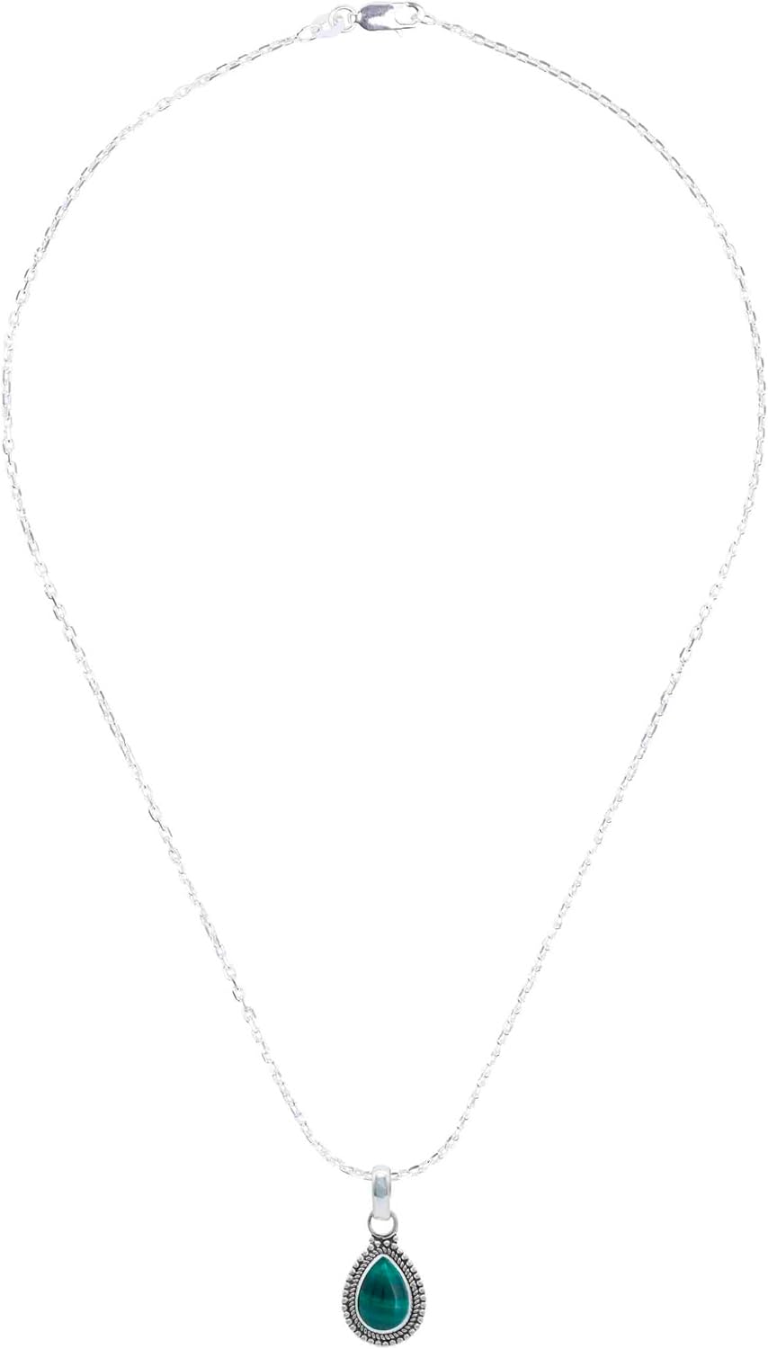 mantraroma Silberkette Damen 925 mit Edelstein – Bild 6