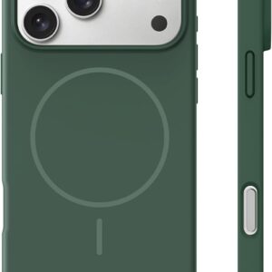 TOCOL Magnetic Silikon Hülle für iPhone 18 Pro/iPhone 17 Pro, Alpingrün