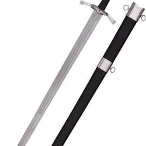 Battle-Merchant Long Sword with Paring Ring + Sheath