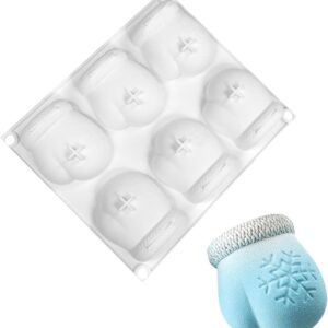 Bottone Silikonformen für Weihnachtsgebäck, Schneeflocken, Handschuhe, Gebäck, für Weihnachten, Backen und Süßigkeiten, Weihnachtsformen