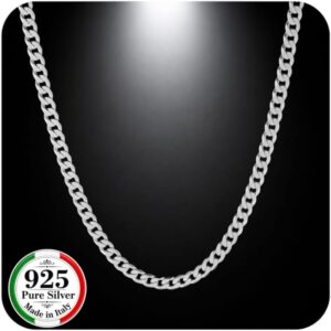 QUADRI - Men's Silver Necklace | 925 Silver Necklace Men's