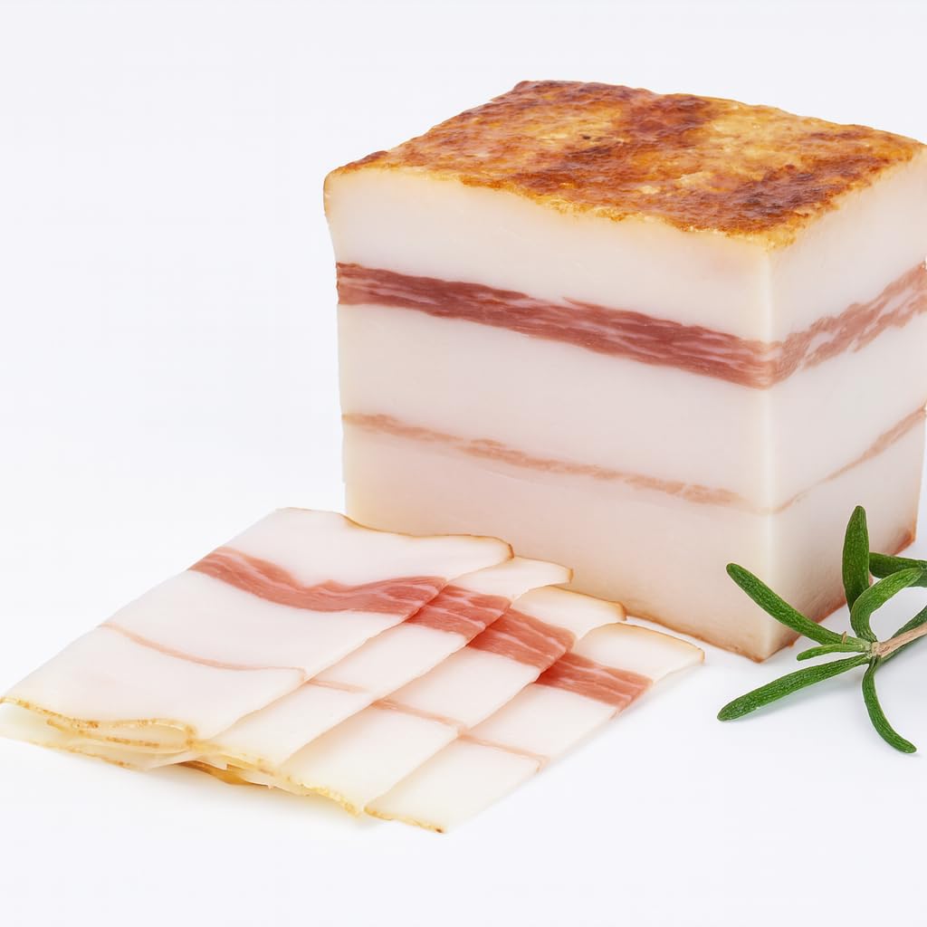 Premium Mangalitza Barrel Bacon 450 g | Rare Woollen Pig Bacon with 70% Fat Content | Austria | Smoked Beech Wood | Bread Bacon – Bild 2
