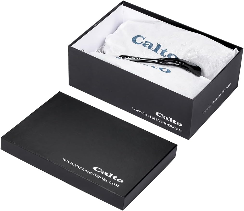 CALTO Men's Invisible Height Elevator Shoes - Ultra Lightweight Lace-Up Knitted Sporty Walker - 2.8" Larger – Bild 8