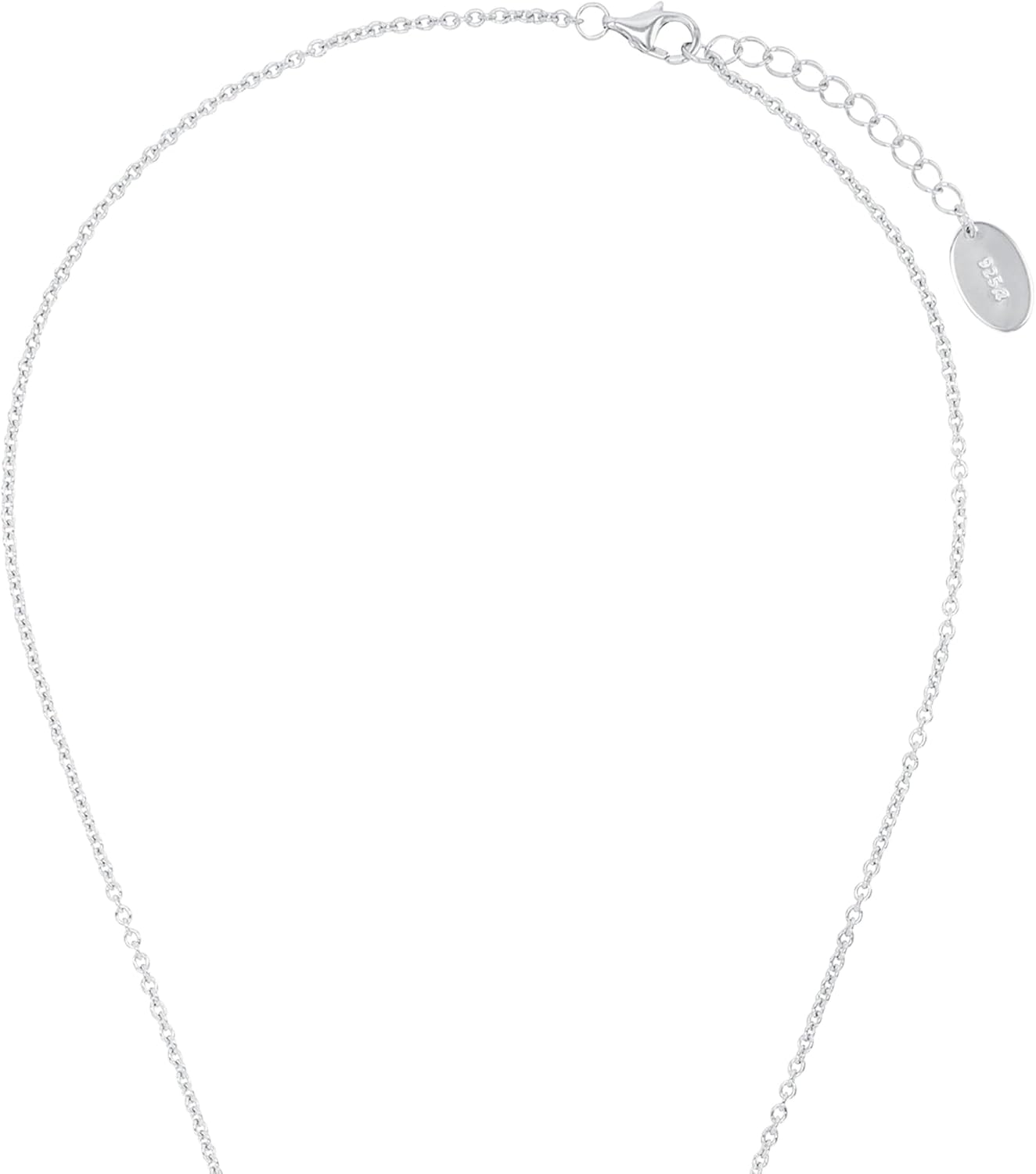s.Oliver Kette mit Anhänger aus 925 Sterling Silber für Damen, Halsschmuck, mit Zirkonia synth., Kommt in Schmuck Geschenk Box – Bild 3