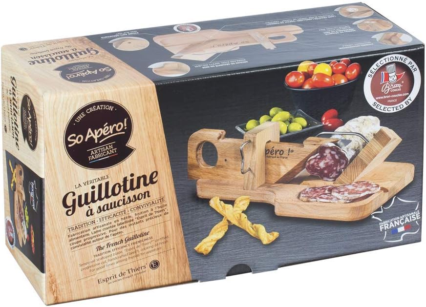 Guillotine à saucisson socle en hêtre lame inox – Bild 2