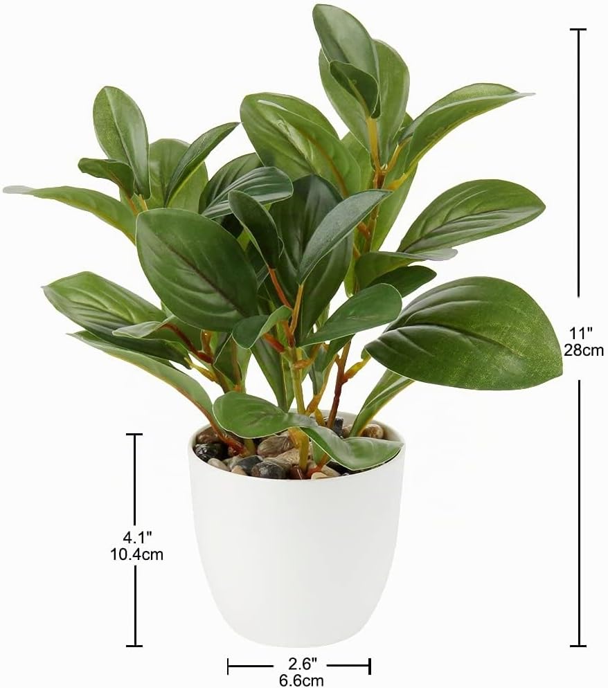 Briful Artificial Indoor Plant Camellia Artificial Plant Camellia Japonica in Plastic Pot Decorative Silk Flowers Camellia Artificial Flowers for Home Hotel Decoration – Bild 2