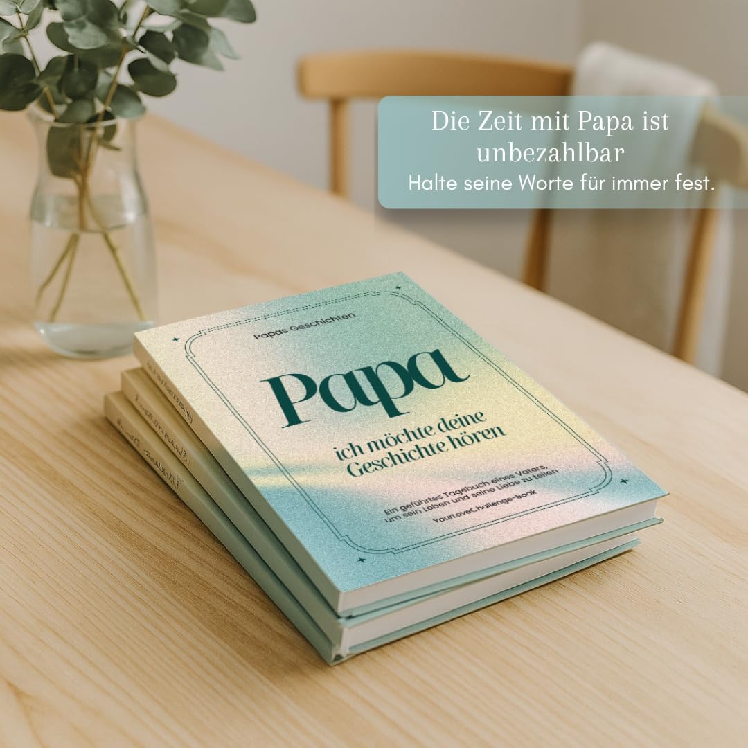 Papa, erzähl mir deine Geschichte - The Memory Book to Fill In | Personal Gift for Father's Day, Birthday or as a Attention | Designed with Love for Lasting Memories – Bild 5