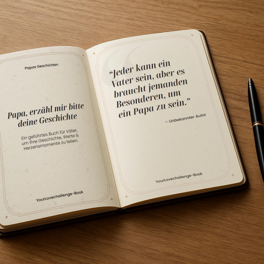 Papa, erzähl mir deine Geschichte - The Memory Book to Fill In | Personal Gift for Father's Day, Birthday or as a Attention | Designed with Love for Lasting Memories – Bild 8